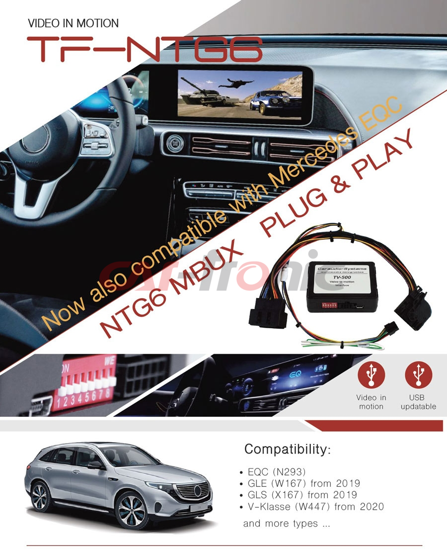 Interfejs TV FREE Mercedes Sprinter EQC, GLS X167, GLE W167/W907/W910 MBUX