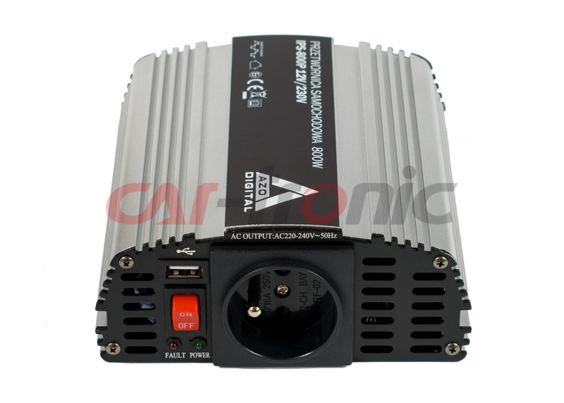 Samochodowa przetwornica napięcia 12 VDC / 230 VAC IPS-800P 800W