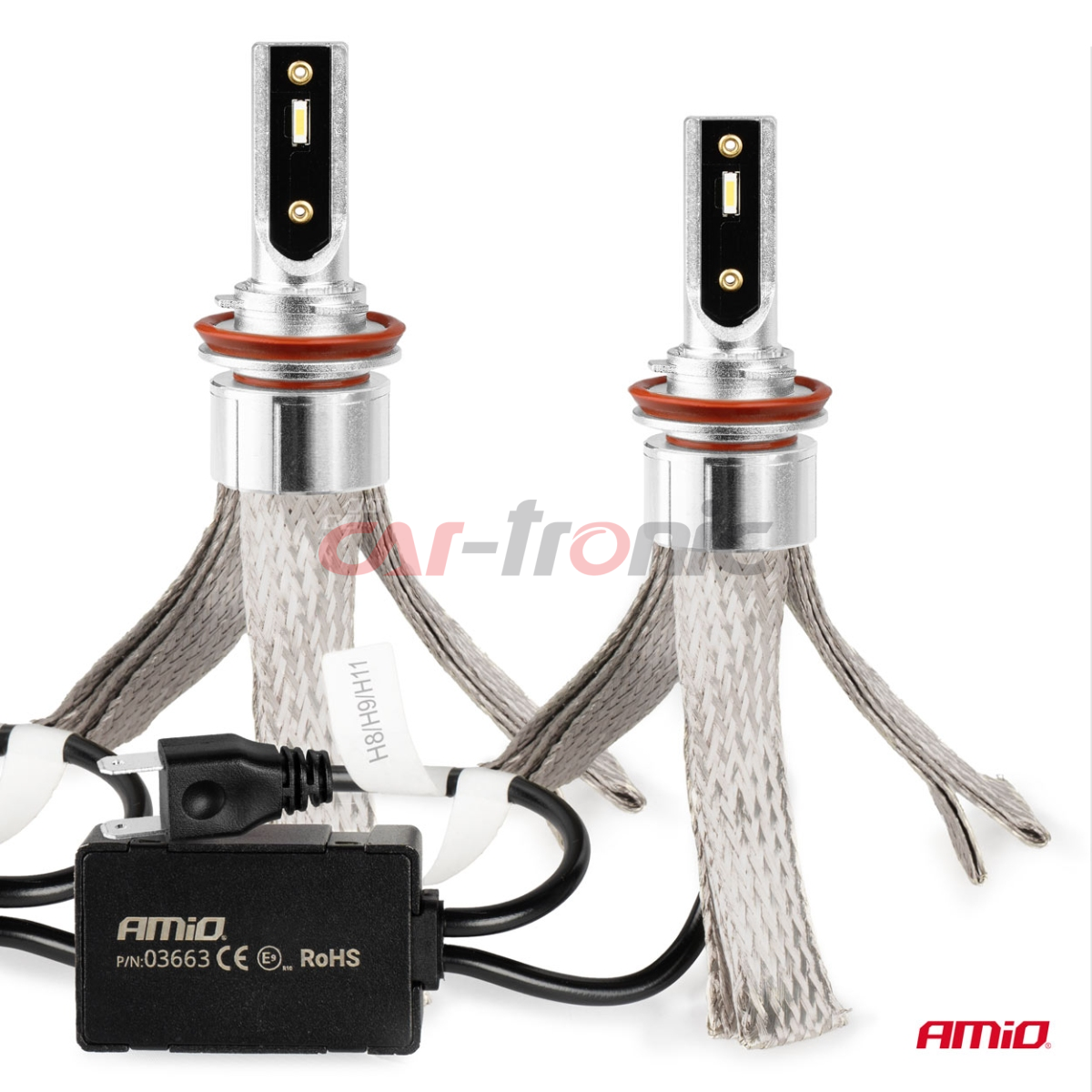 Żarówki samochodowe LED FLEX+ H8 H9 H11 12V 24V 6000K Canbus AMIO-03663