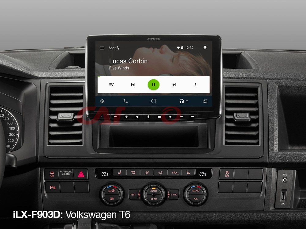 Stacja multimedialna 1DIN Alpine iLX-F903D, ekran 9 cali Apple CarPlay i Android Auto