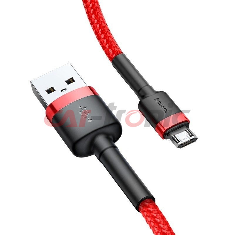 Kabel USB na micro USB Baseus Cafule 1.5A 2m czerwony