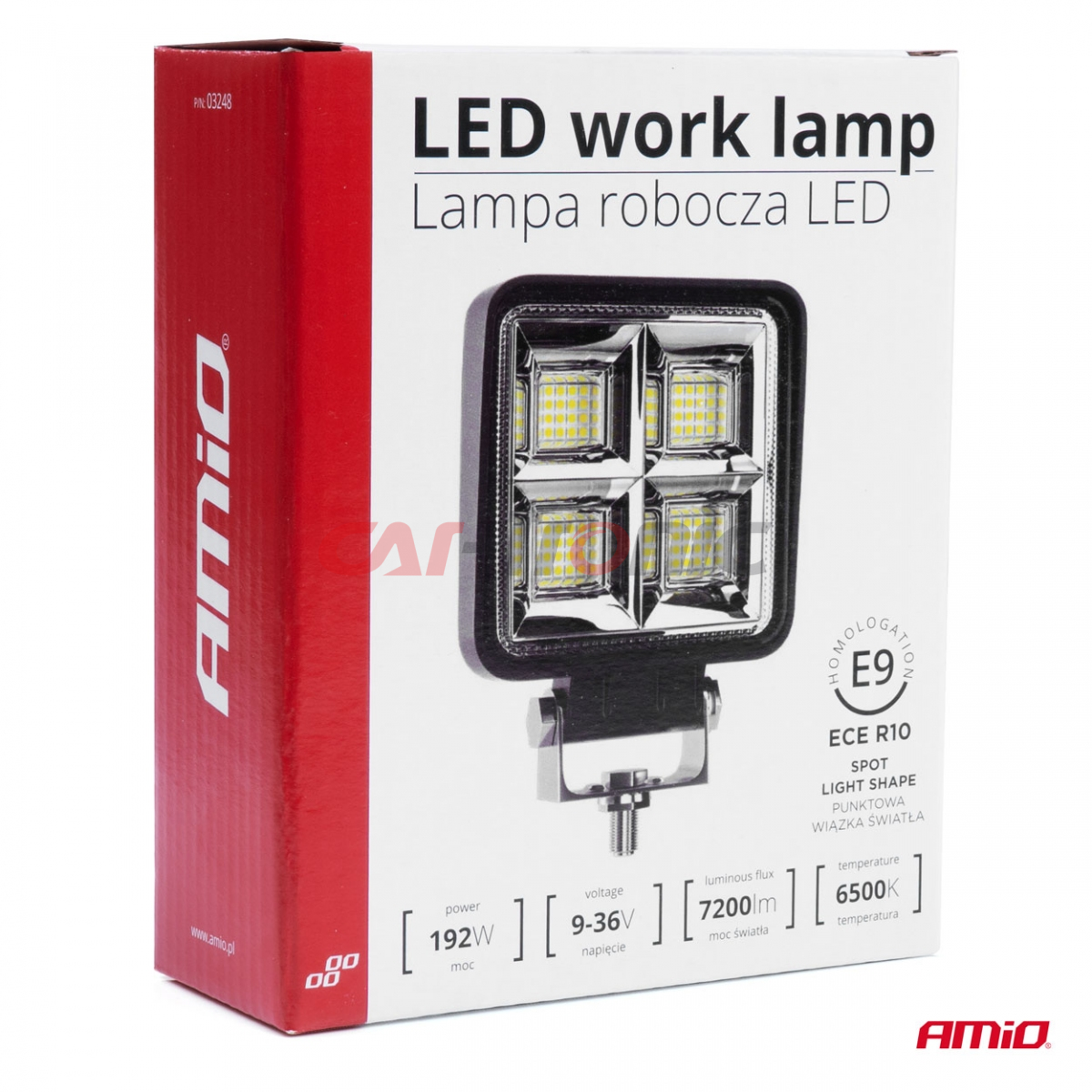Lampa robocza halogen LED szperacz AWL38 64 LED AMIO-03249