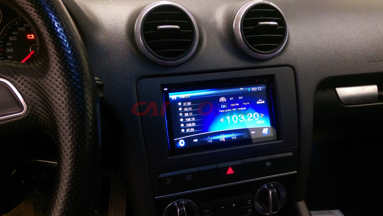 Ramka radiowa 2 DIN zestaw Audi A3 2003 - 2012