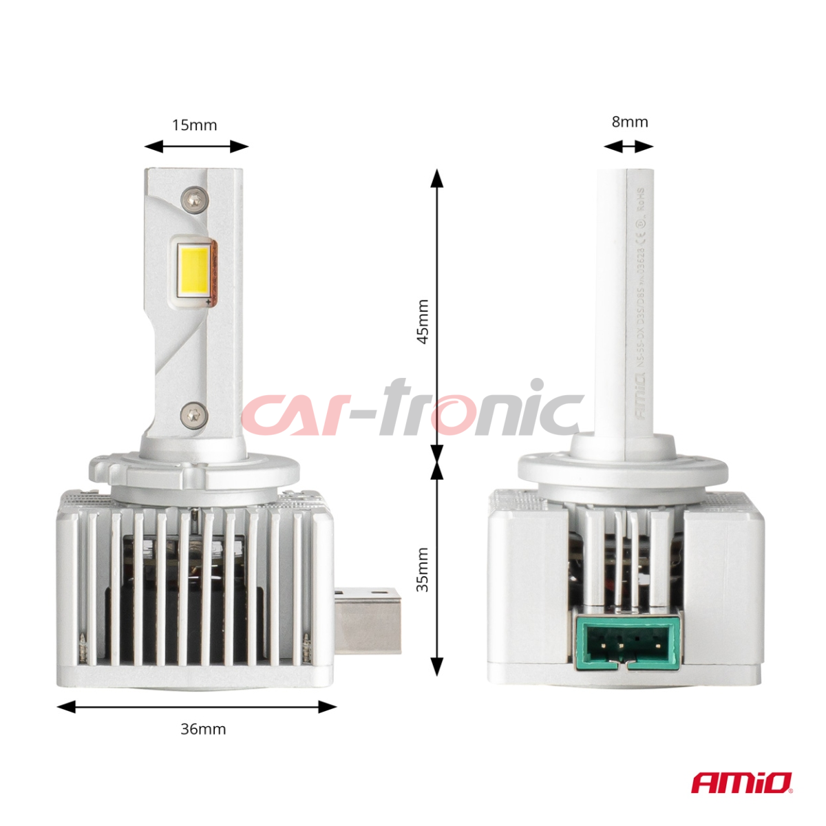 Żarówki samochodowe LED seria D-Basic D3S D8S 6000K Canbus AMIO-03628