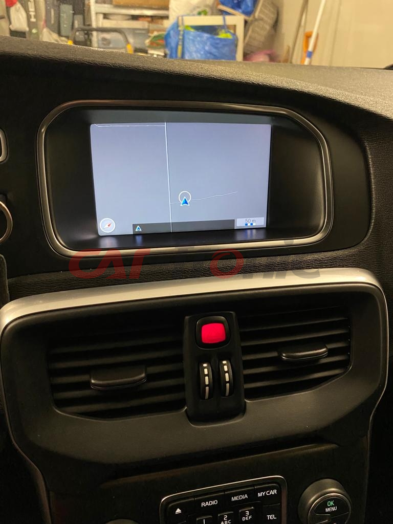 Interfejs do podłączenia kamery cofania Volvo z nawigacją RTI 2011i monitorem 7 cala.