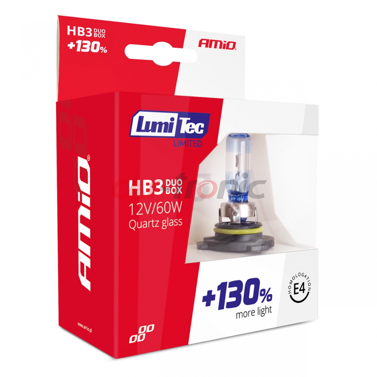 Żarówki halogenowe HB3 12V 60W LumiTec LIMITED +130% DUO AMIO-02103
