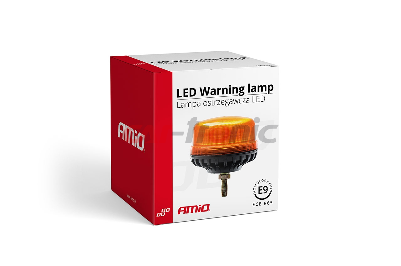 Lampa ostrzegawcza kogut 36 LED śruba R65 R10 12-24V W03sb AMIO-02294