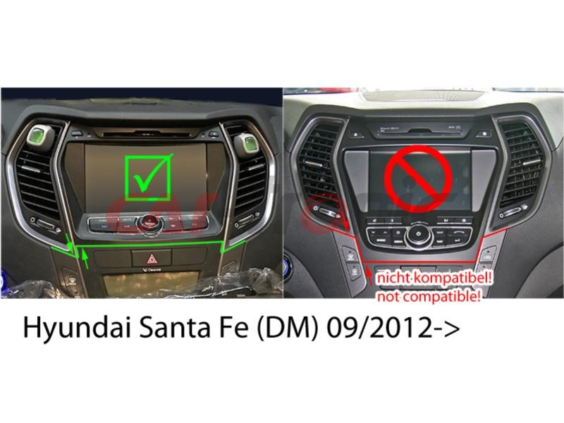 Ramka radiowa 2 DIN Hyundai Santa Fe (DM) 09/2012->
