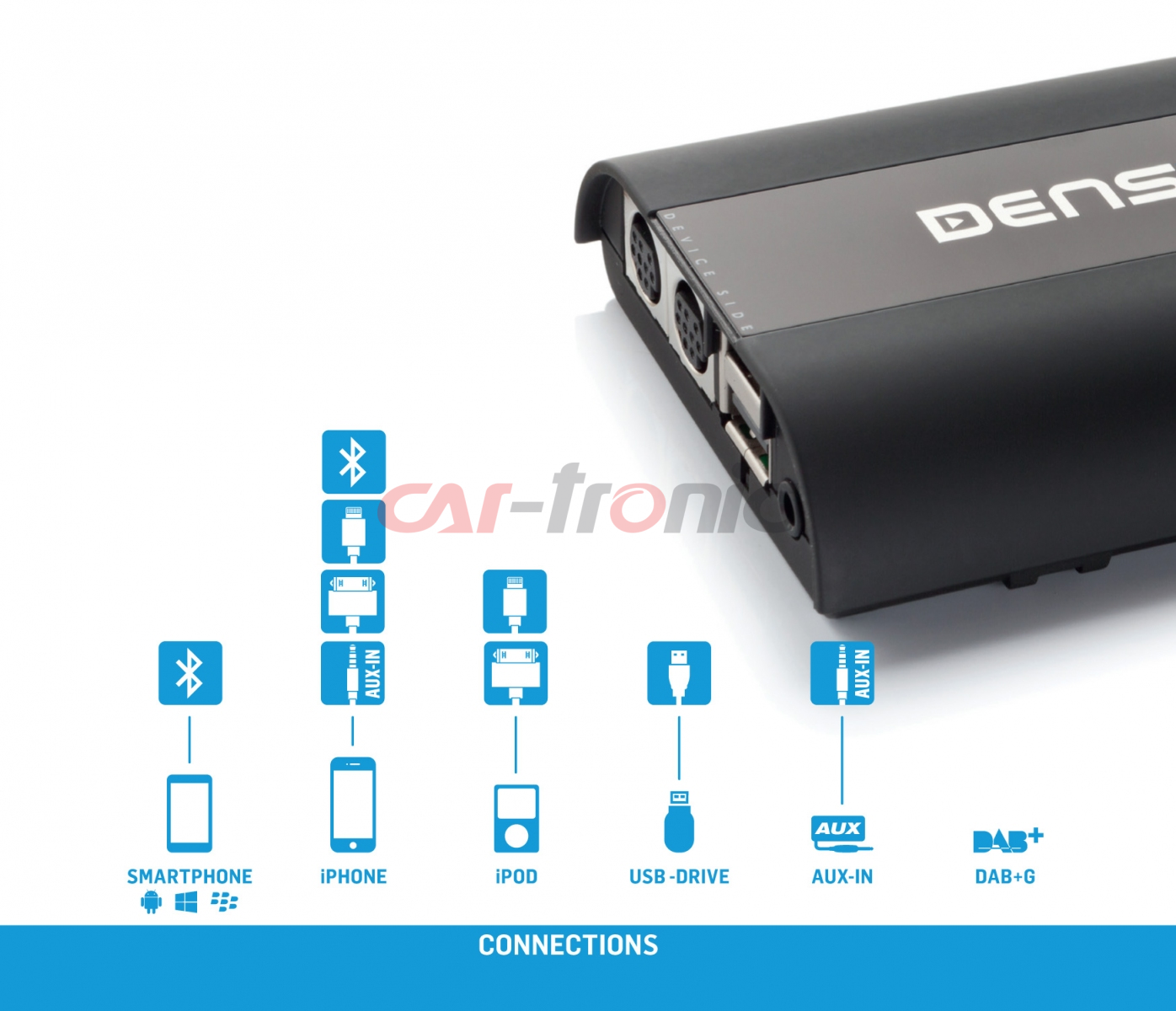 Dension Pro BT,AUX,USB,iPod,iPhone,ID3 - Citroen Peugeot