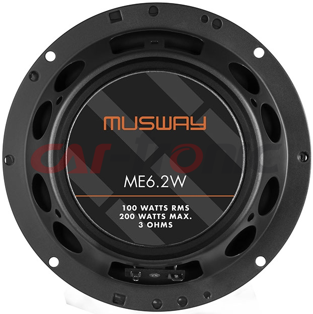 Głośniki samochodowe MUSWAY ME6.2W - midbas, 165 mm,100 Wat RMS, impedancja 3 Ohm