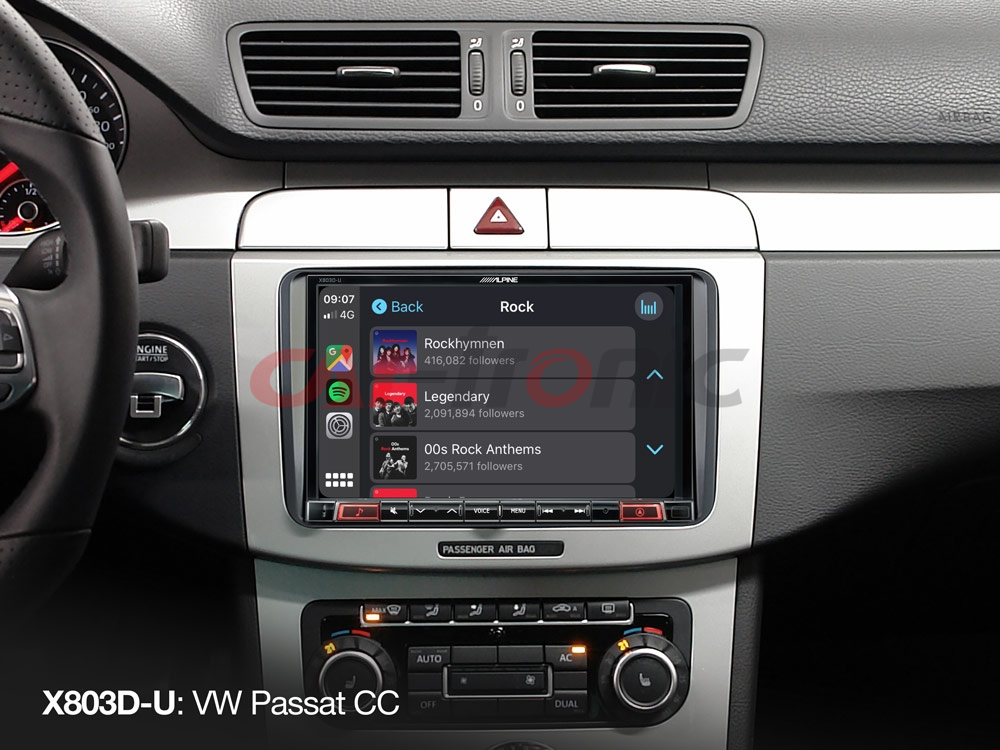 Stacja multimedialna Alpine X803D-U, nawigacja CarPlay, Android Auto, 8 calowy ekran dotykowy