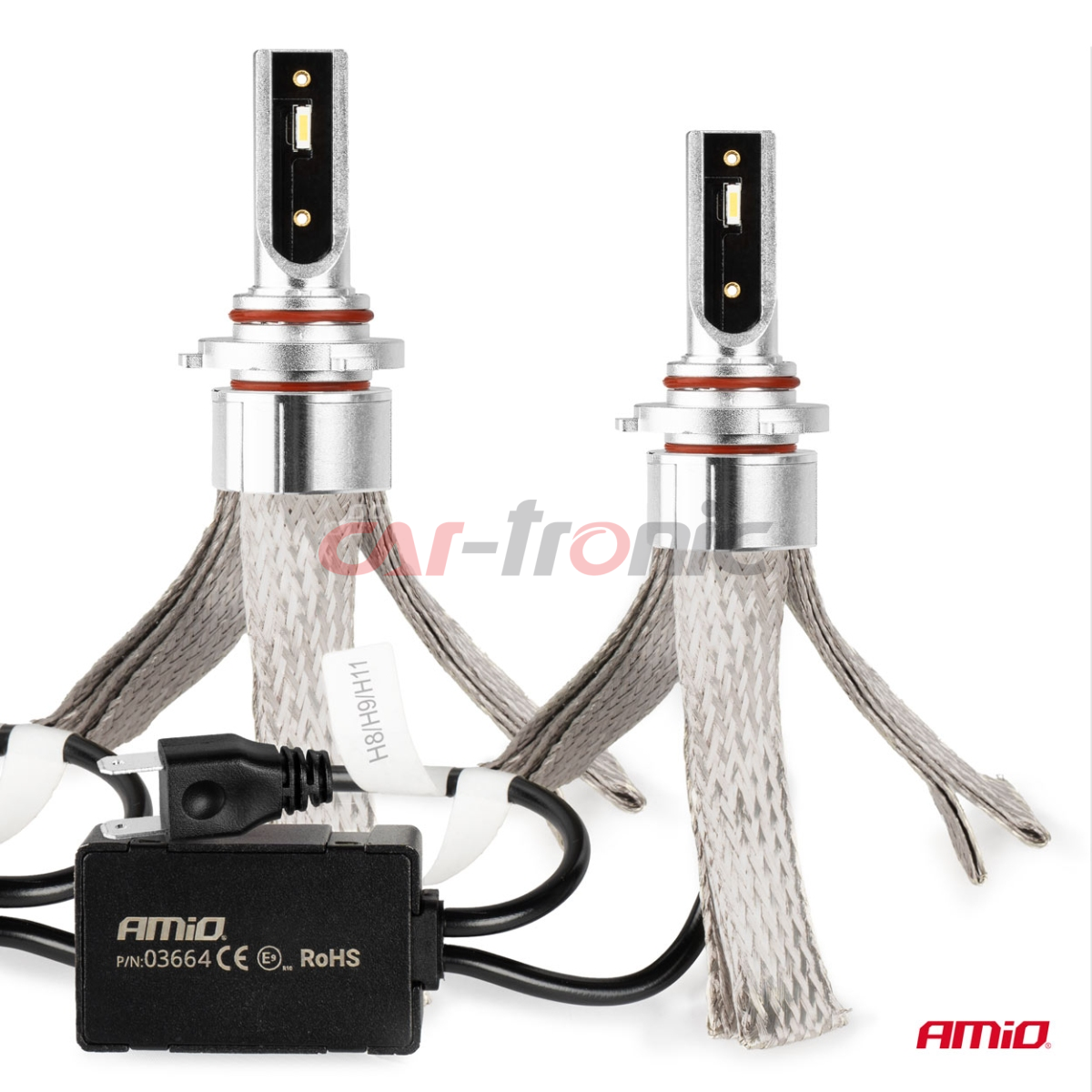 Żarówki samochodowe LED seria FLEX+ HB3 9005/HIR1 9011/H10 12V 24V 6000K Canbus AMIO-03664