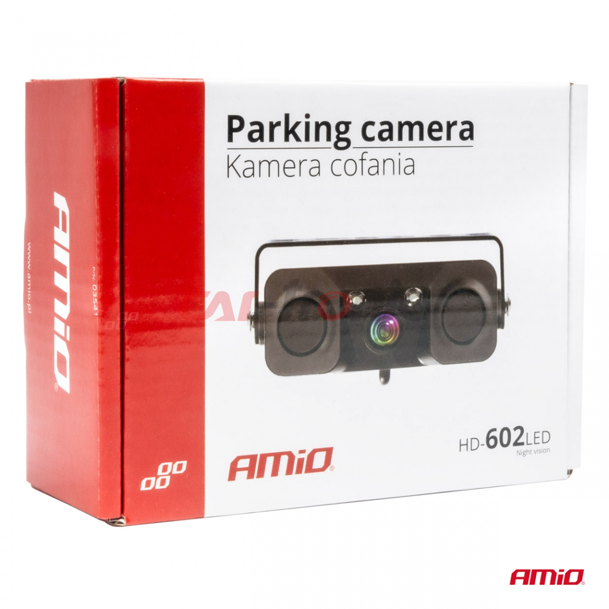 Kamera cofania z czujnikami parkowania 2w1 HD-602 LED 12V AMIO-03541