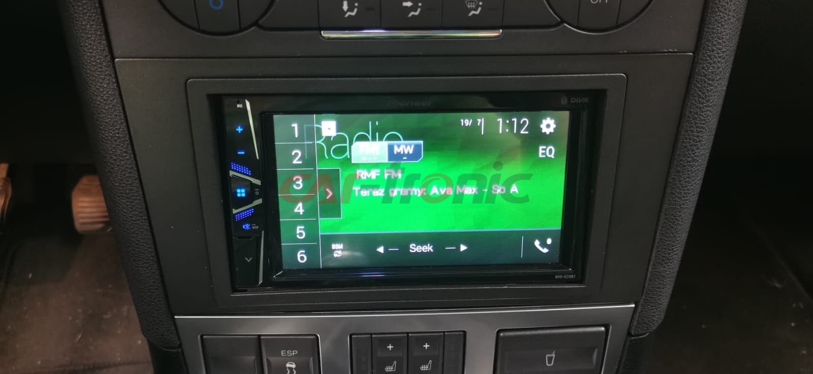 Ramka radiowa 2 DIN zestaw Ford Mondeo 2003-> antracyt