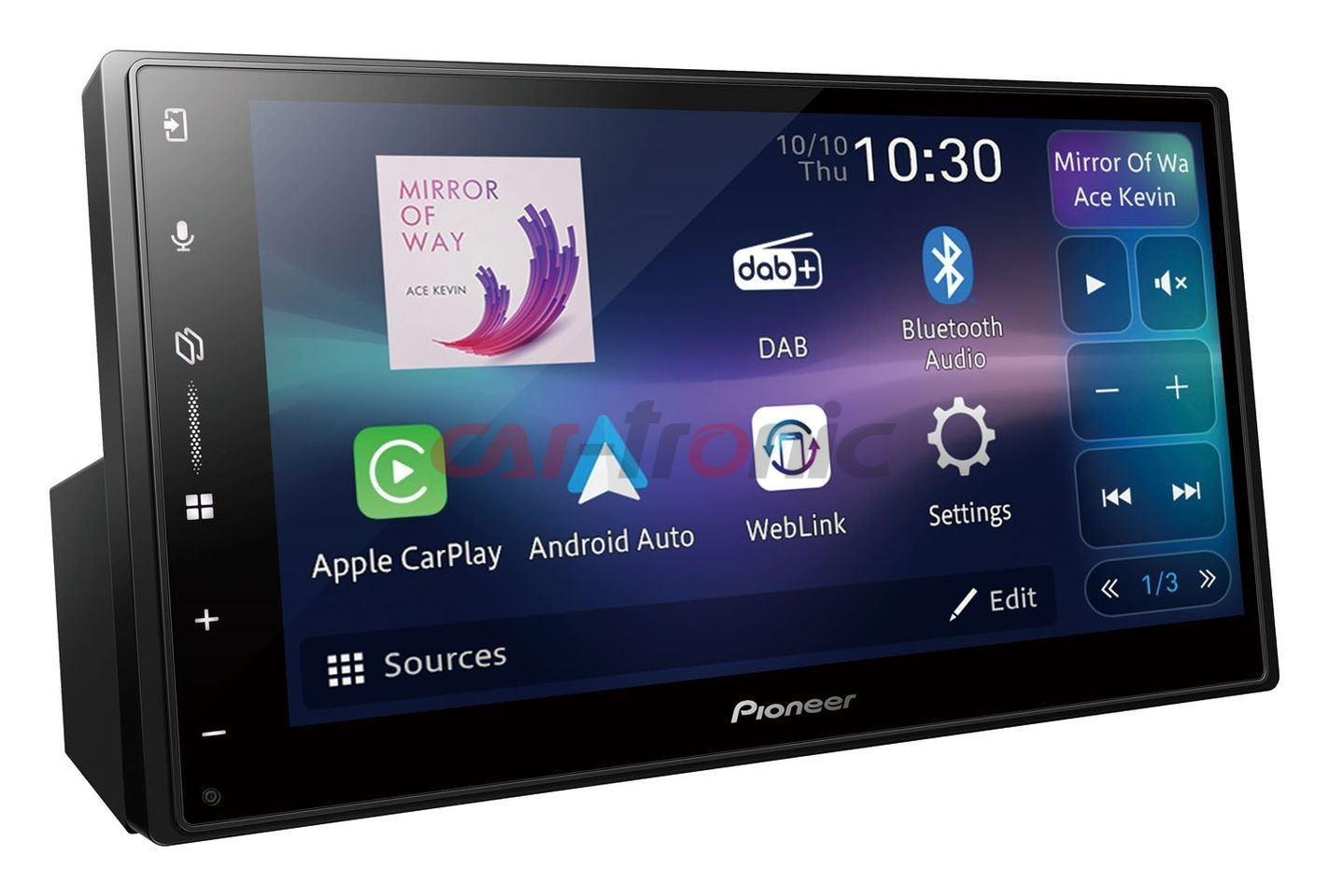Stacja multimedialna 2 DIN Pioneer SPH-DA77DAB. Apple CarPlay i Android Auto