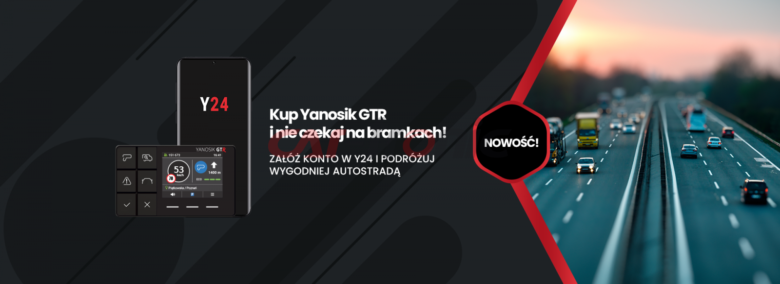 Yanosik GTR + Uchwyt Gratis !!!