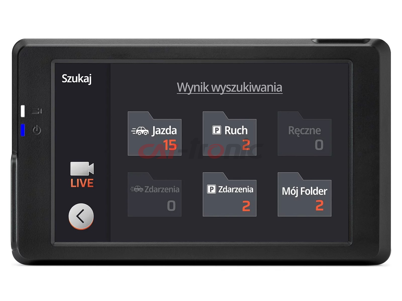 Wideorejestrator FineVu GX7000 - rejestrator QHD+FHD LCD GPS radary, karta 32GB