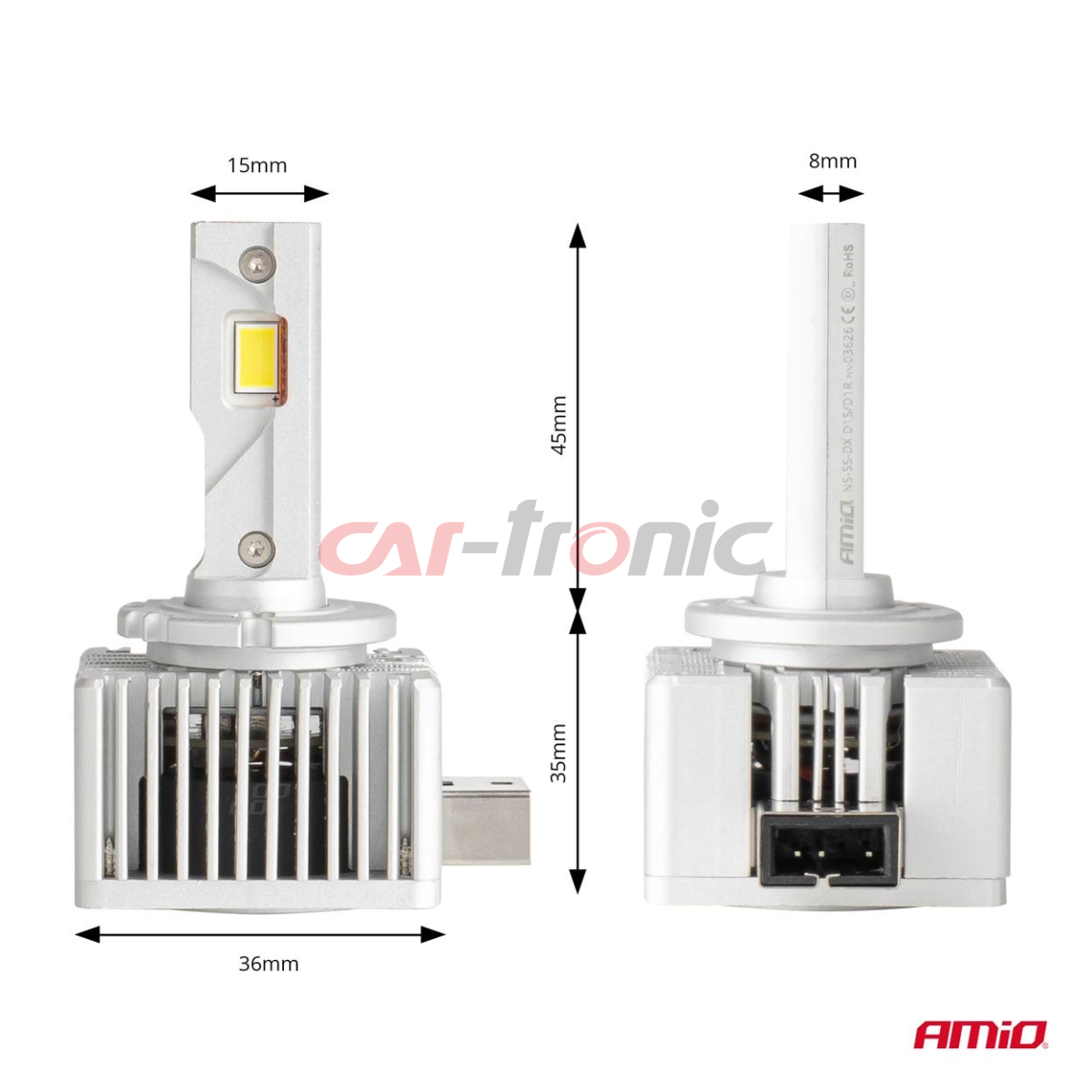 Żarówki samochodowe LED seria D-Basic D1S D1R 6000K Canbus AMIO-03626