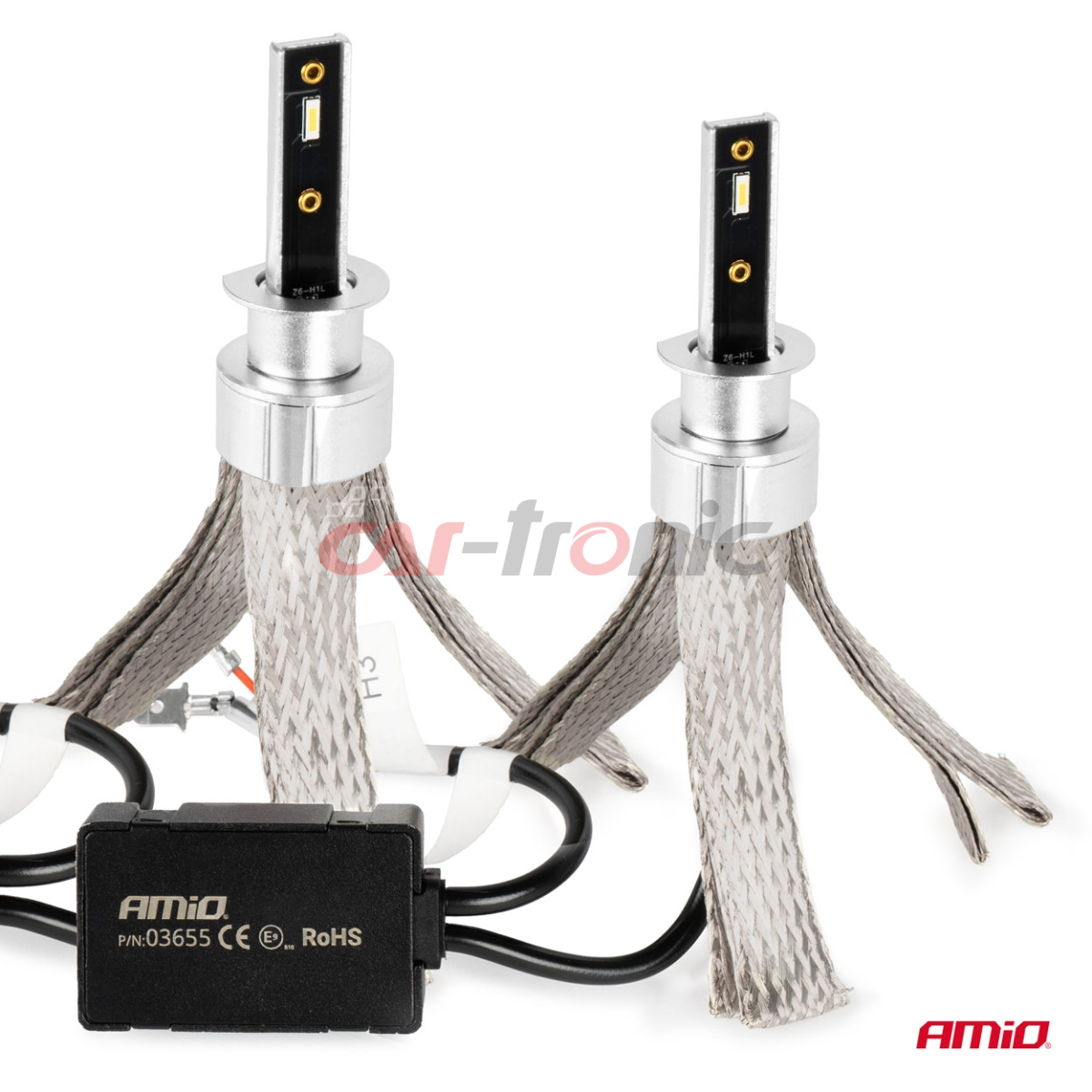 Żarówki samochodowe LED seria FLEX+ H1 12V 24V 6000K Canbus AMIO-03655