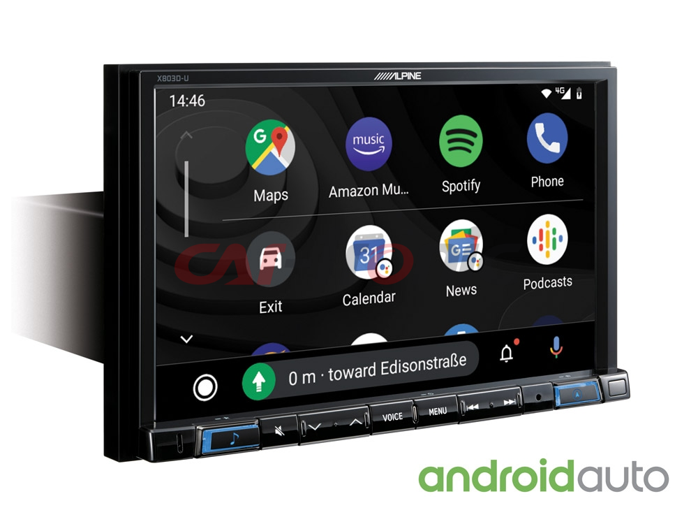 Stacja multimedialna Alpine X803DC-U, nawigacja CarPlay, Android Auto, 8 calowy ekran dotykowy