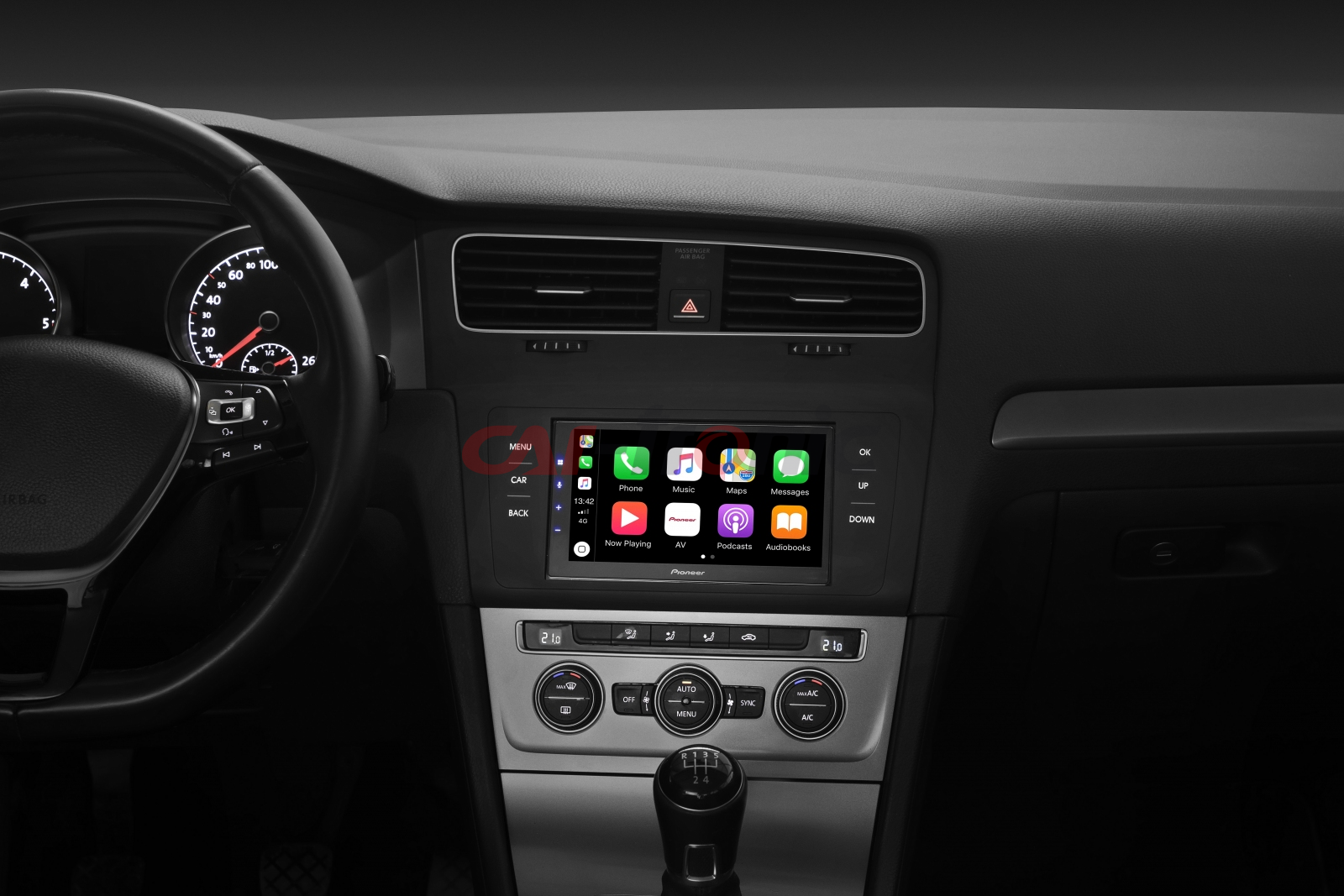 Stacja multimedialna 2 DIN SPH-EVO64DAB. Apple CarPlay i Android Auto