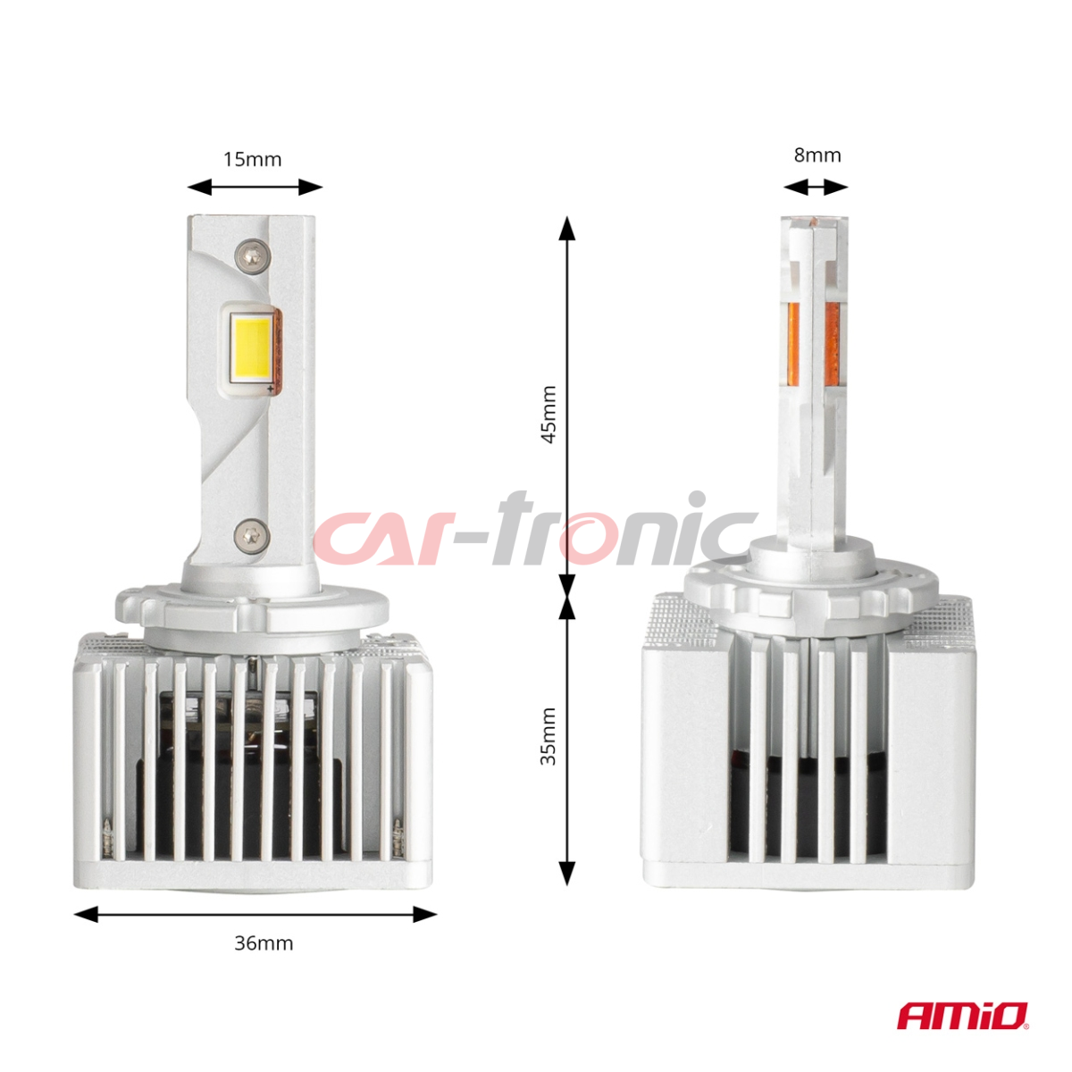 Żarówki samochodowe LED seria X AllinOne D3S D5S D8S 6000K Canbus AMIO-03669
