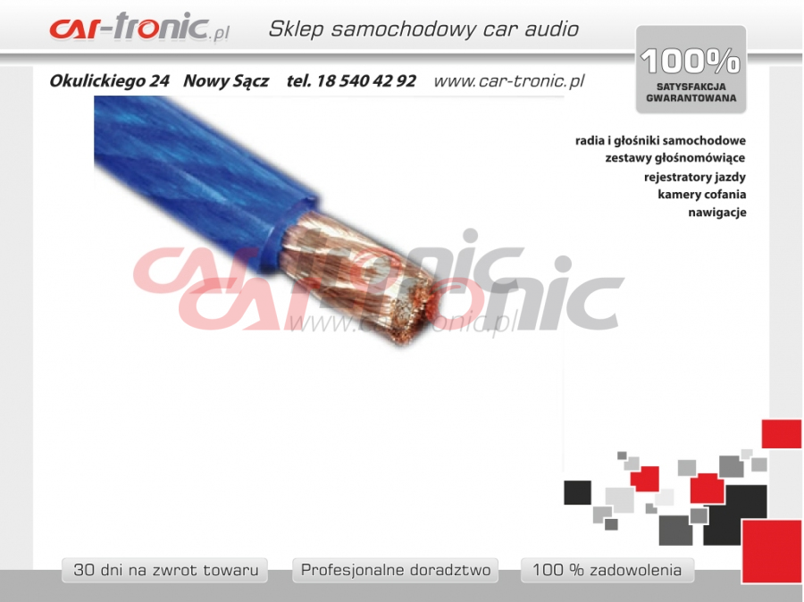 Kabel zasilający DIETZ ECO, 35 mm2, niebieski 23209