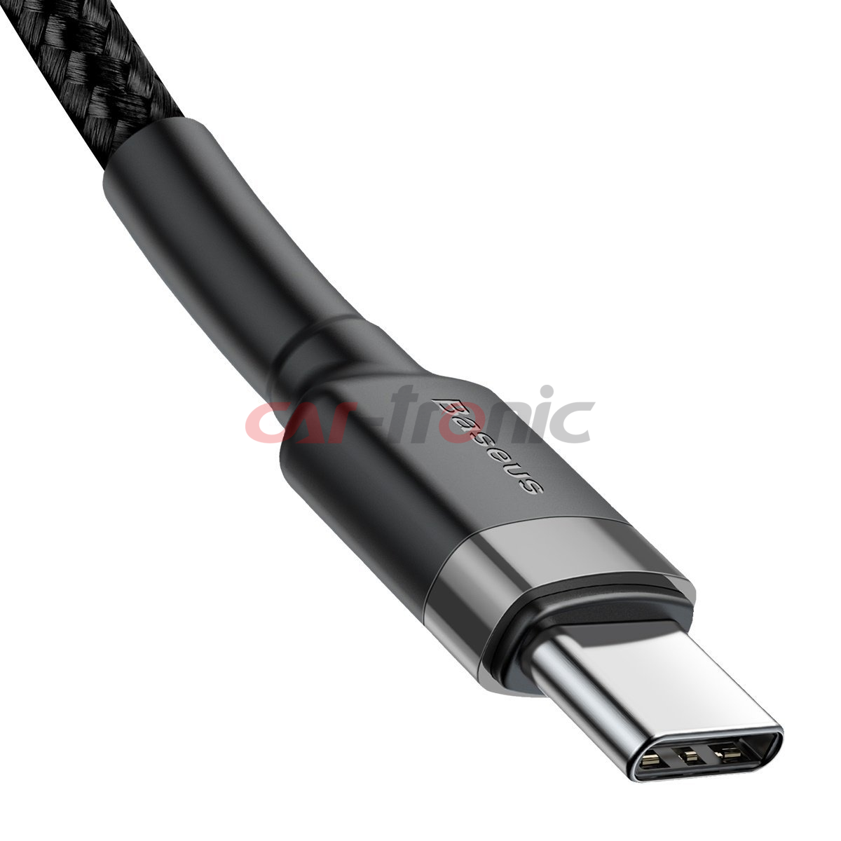 Kabel USB-C na USB-C PD Baseus Cafule PD 2.0, QC 3.0, 60W, 2m czarno-szary