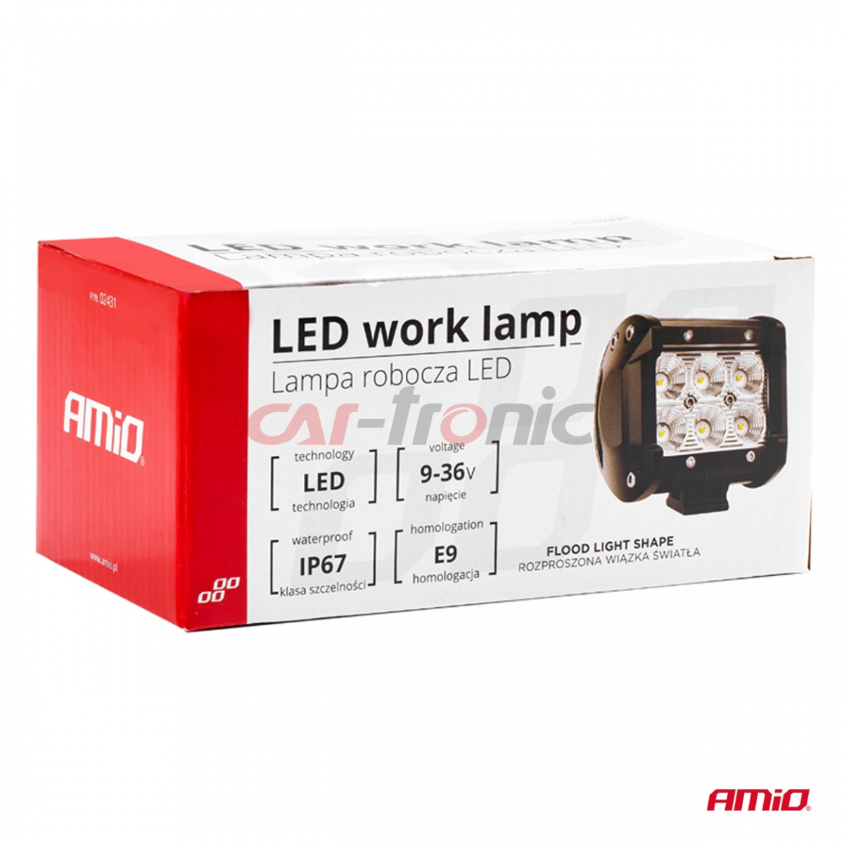 Lampa robocza halogen LED szperacz AWL17 6LED AMIO-02431