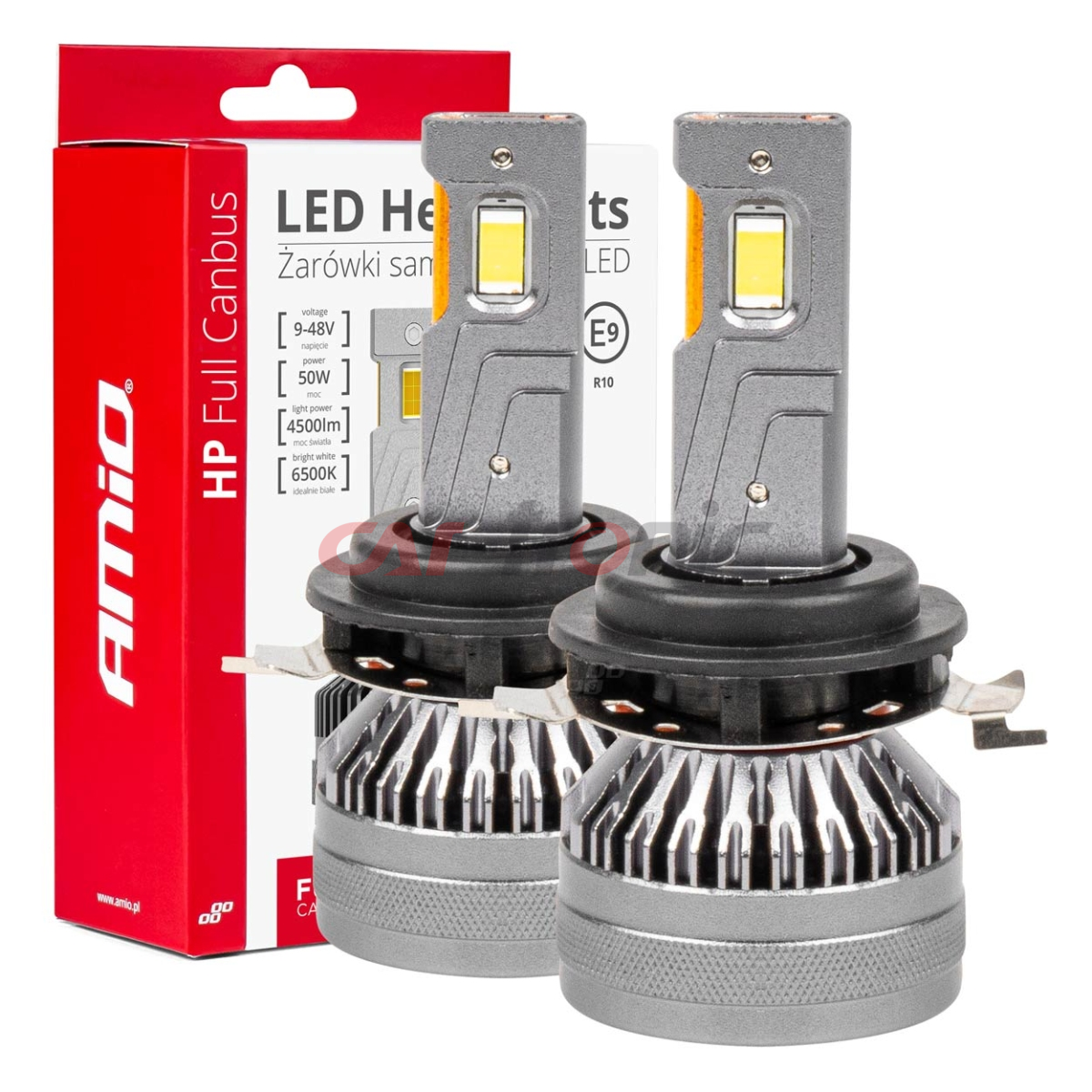 Żarówki samochodowe LED seria HP Full Canbus H7-1 6500K AMIO-03675