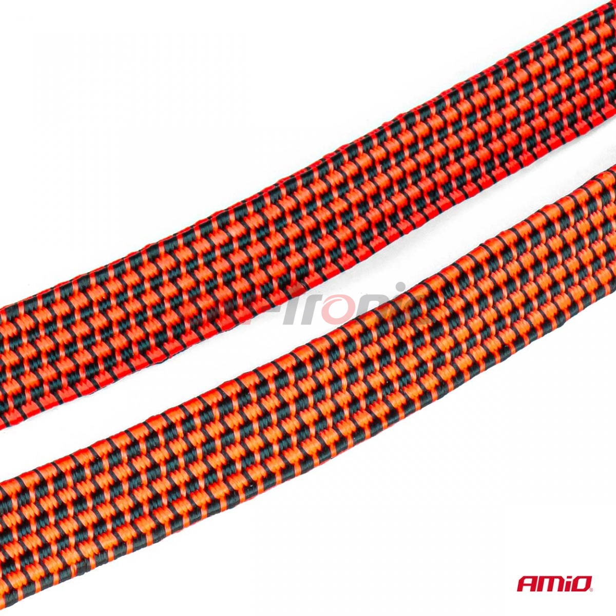 Linka elastyczna płaska gumowa do mocowania bagażu 100cm BSTRAP-16 AMIO-03304