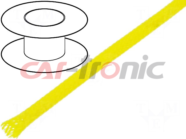 Oplot poliestrowy 4mm (3-7mm) żółty