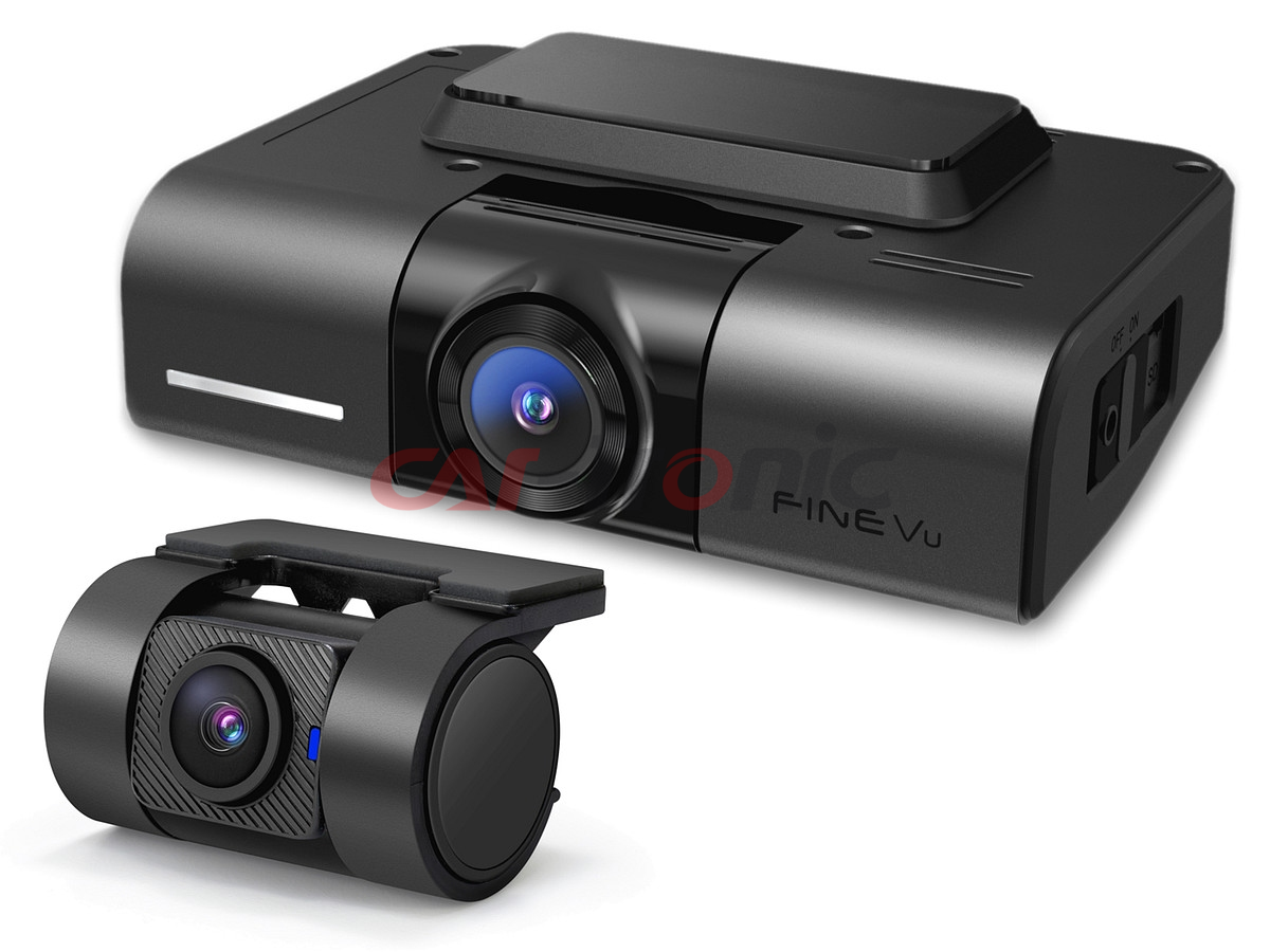 Wideorejestrator FineVu GX1000, QHD+QHD, Sony Starvis, HDR, WiFi, GPS, Fotoradary, karta 128 GB