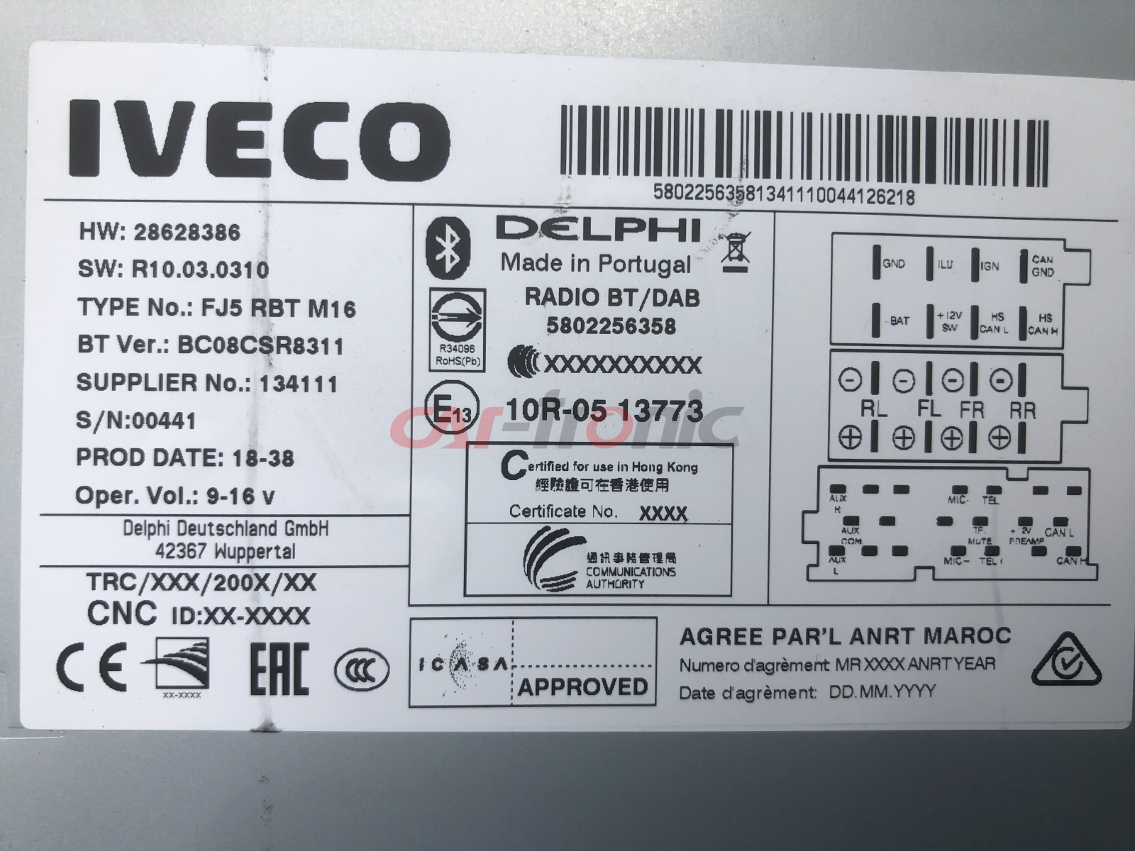 Adapter do sterowania z kierownicy Can - Bus Iveco Daily 2016-> CTSIV005.2