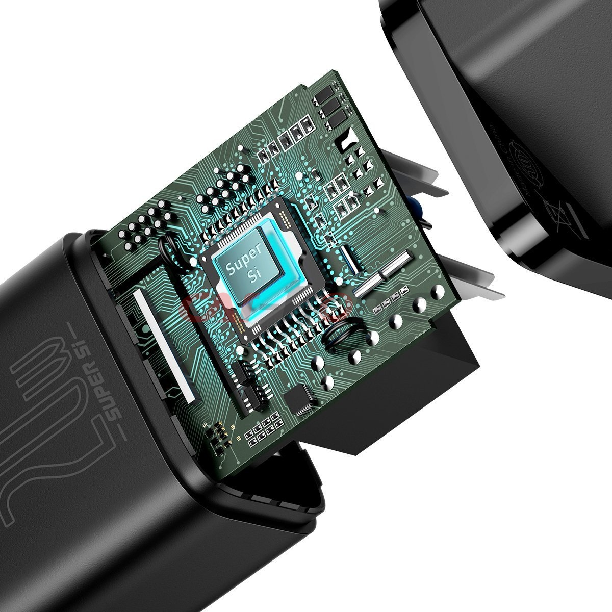Ładowarka sieciowa USB-C Baseus Super Si Quick Charger 1C 20W z przewodem Lightning 100 cm czarna