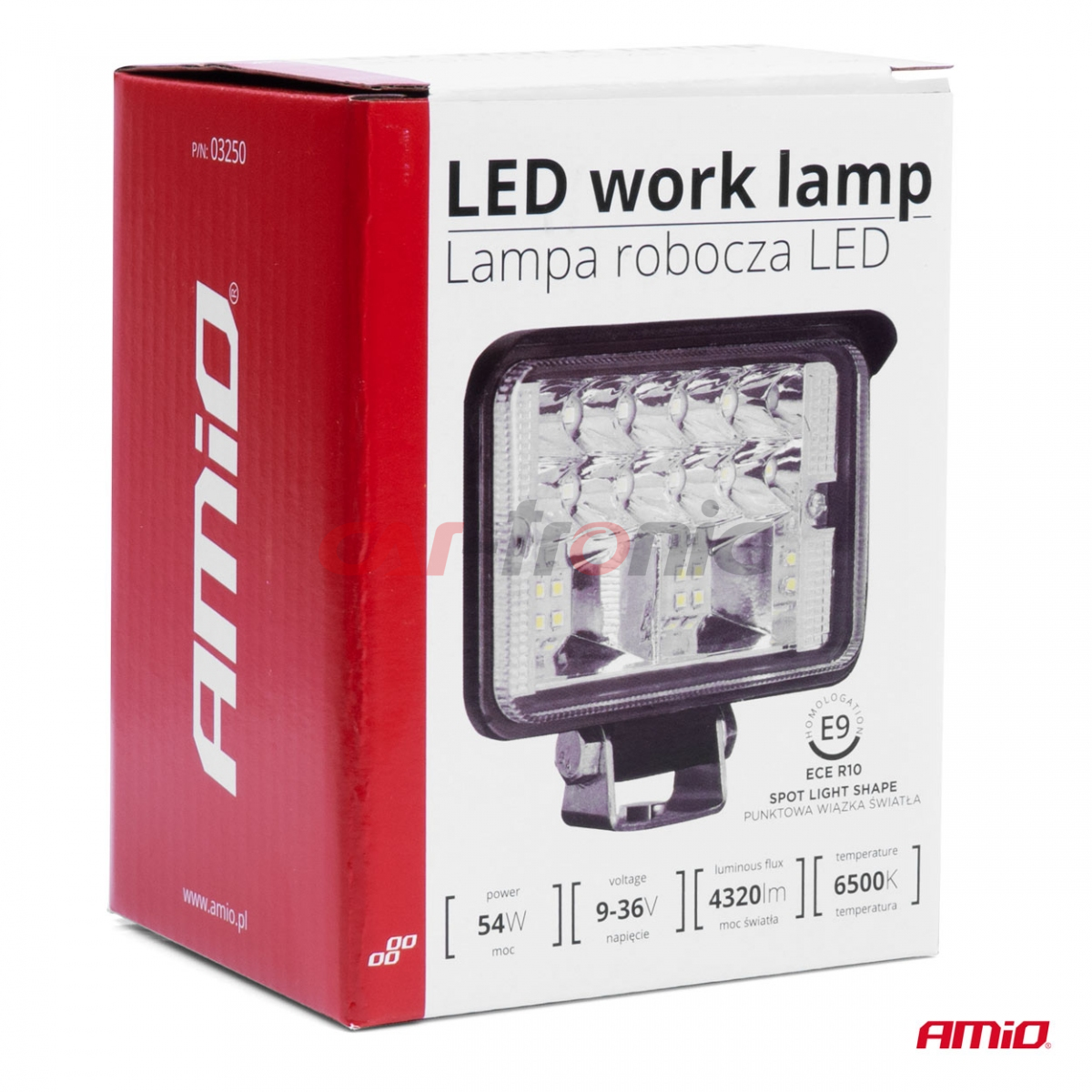 Lampa robocza halogen LED szperacz AWL39 18 LED AMIO-03250