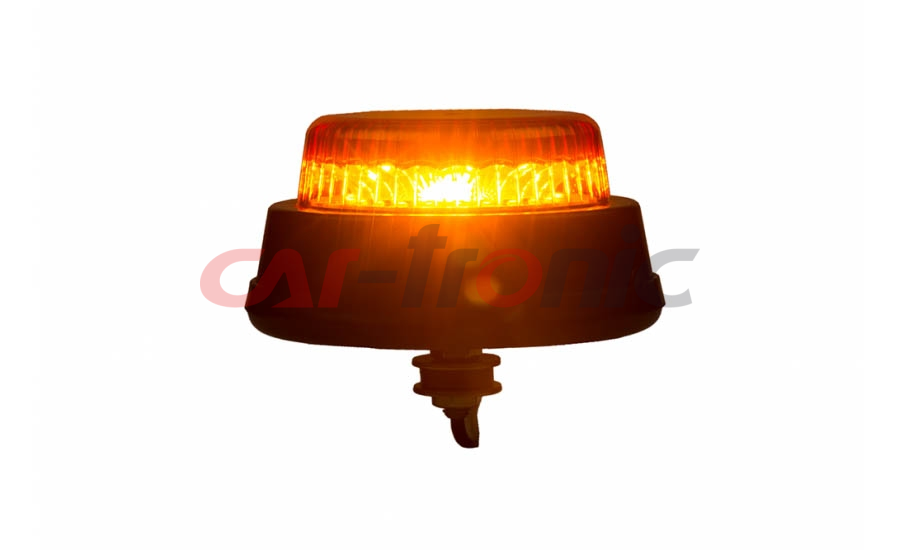 Lampa ostrzegawcza HOR 110B, diodowa 12/24 V (wersja z rurką gwintowaną, tryb rotacyjny i błyskowy, przewód 3x0,5 mm2, długość 1,5 m)