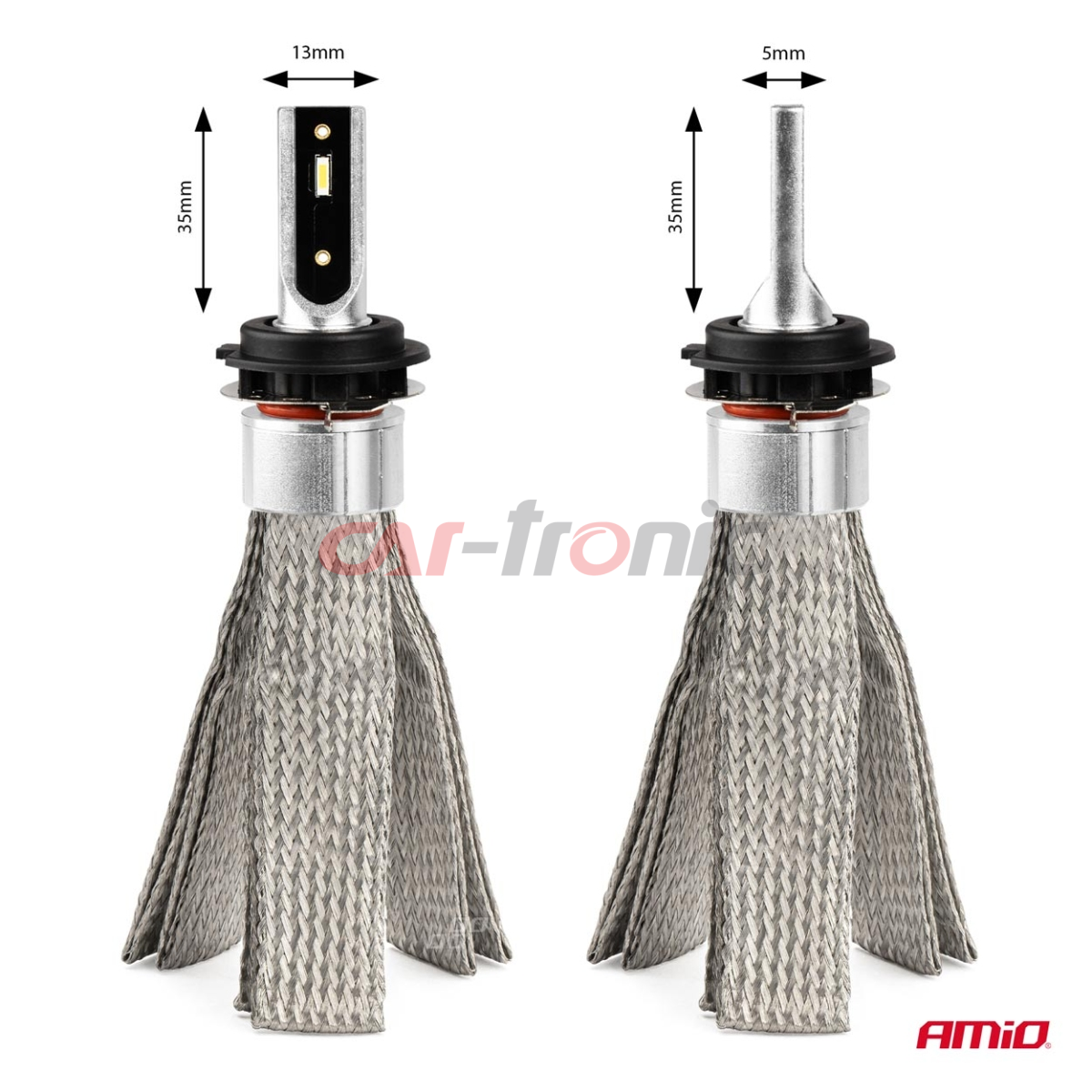 Żarówki samochodowe LED seria FLEX+ H7-1 12V 24V 6000K Canbus AMIO-03661