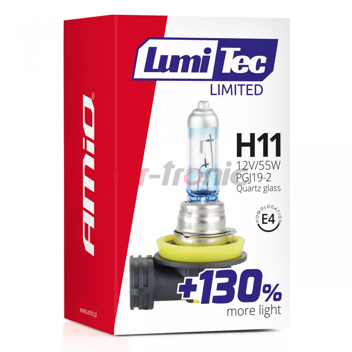 Żarówka halogenowa H11 12V 55W LumiTec LIMITED +130% AMIO-02134